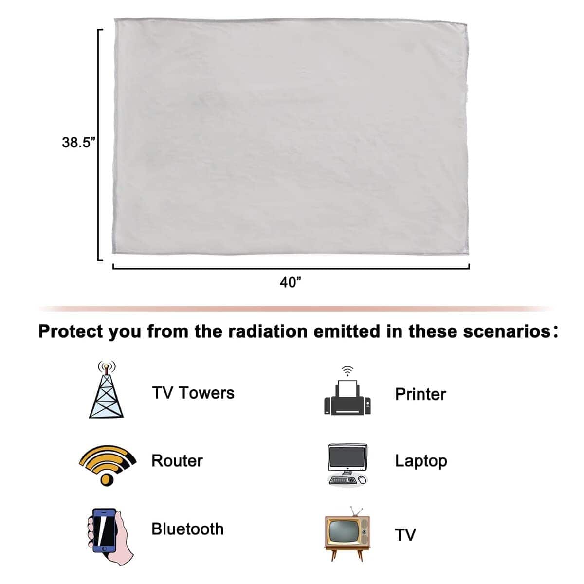 Manta Faraday de Protección para el Vientre, Ropa de - Imagen 4