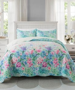 Juego de Colcha Travan Floral Queen, Colcha de Reina Ultra
