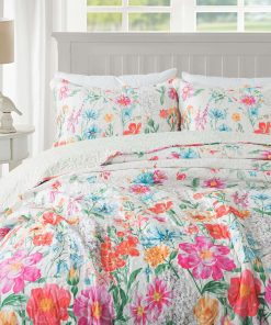 Juego de Colcha Travan Floral para Cama King, Colcha