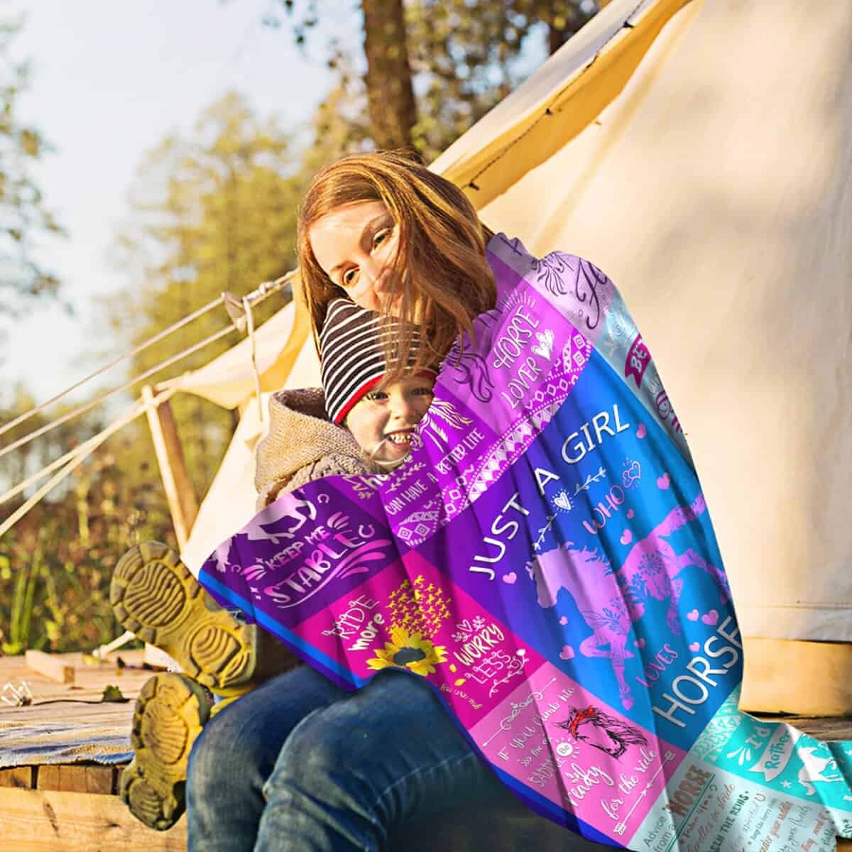 Manta de Caballo Ultra Suave de Franela Ligera para Regalos - Imagen 5