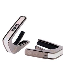 Capo Taylor con acabado cromado negro - Perla blanca con