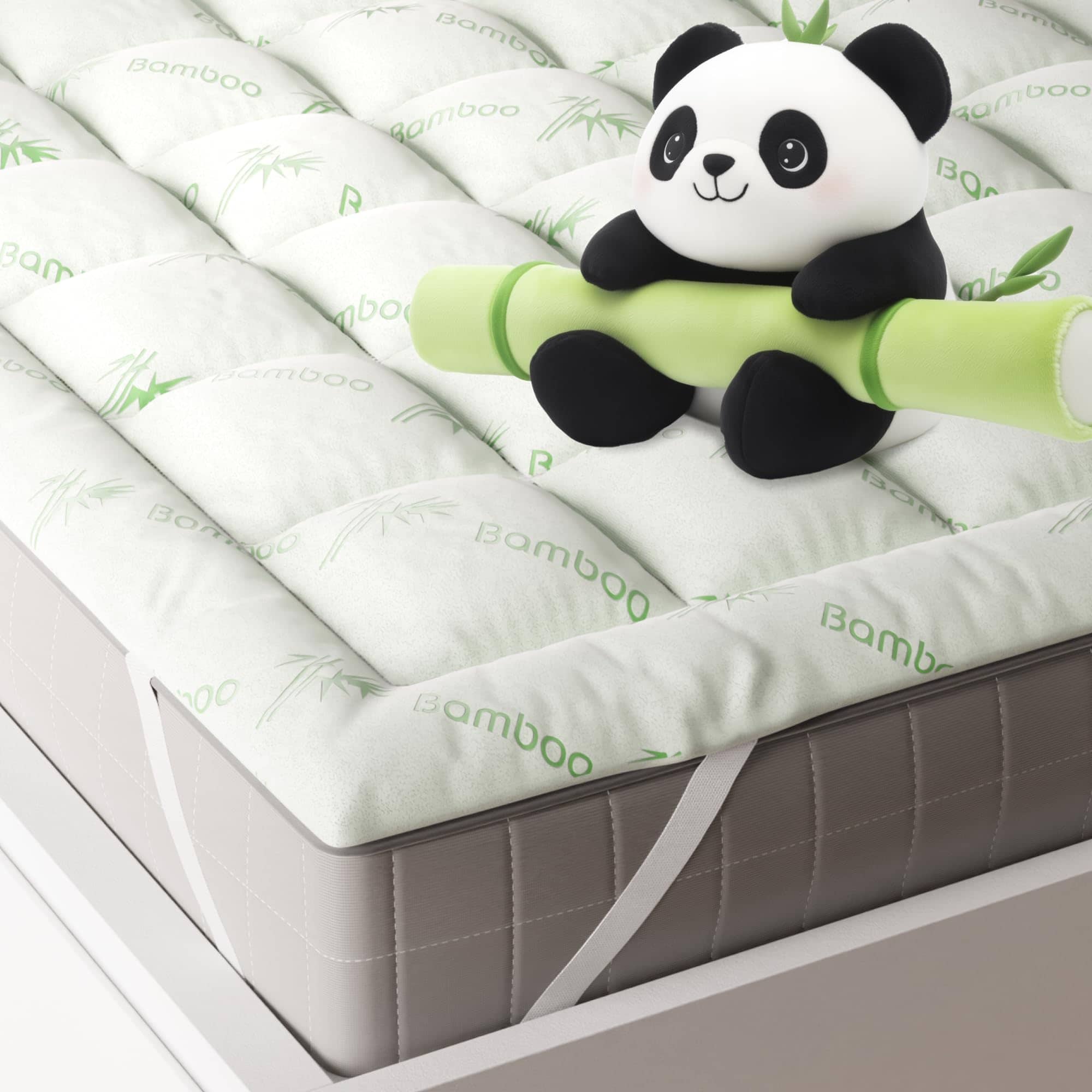 Colchón Topper King Ultra Suave - Colchón de Bambú para