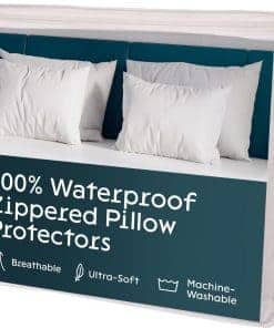 Juego de 12 Protectores de Almohada Impermeables Niagara