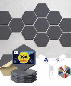 Paneles Acústicos Autoadhesivos Dexmoko [Densidad -Gris Oscu