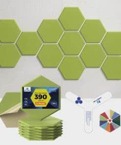 Paneles Acústicos Autoadhesivos Dexmoko -Verde Fruta