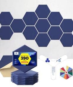 Paneles Acústicos Autoadhesivos Dexmoko -Azul Oscuro