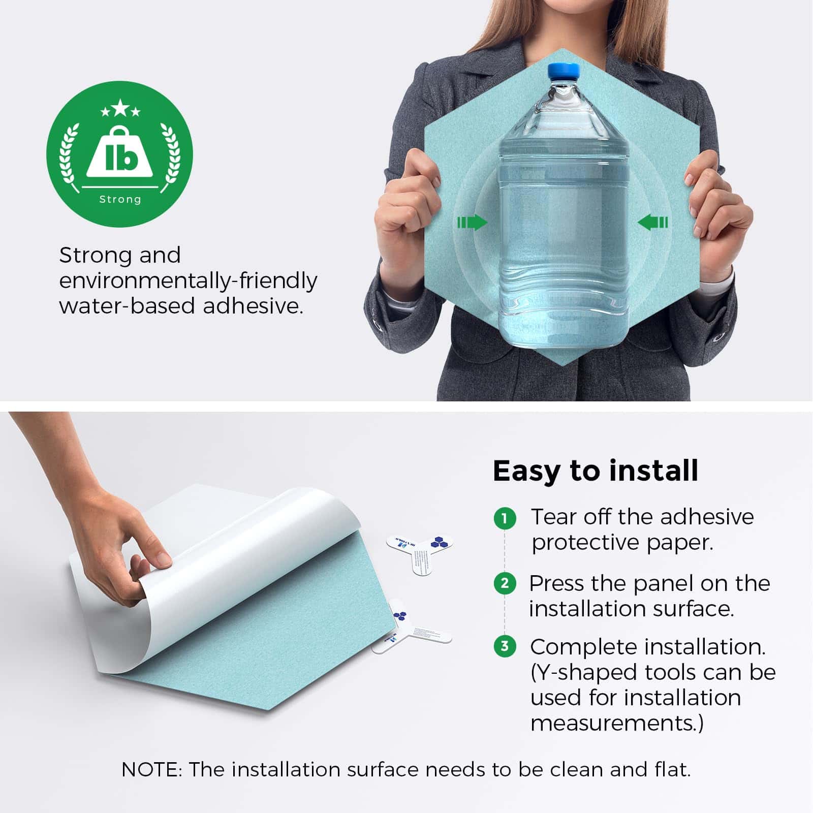 Paneles Acústicos Autoadhesivos Dexmoko [390 -Azul Cielo Cla - Imagen 5