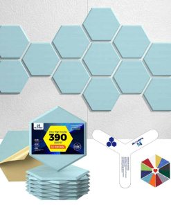 Paneles Acústicos Autoadhesivos Dexmoko [390 -Azul Cielo Cla