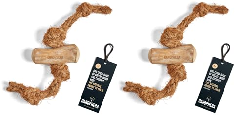 Mordedor para perros Canophera hecho de madera de café y