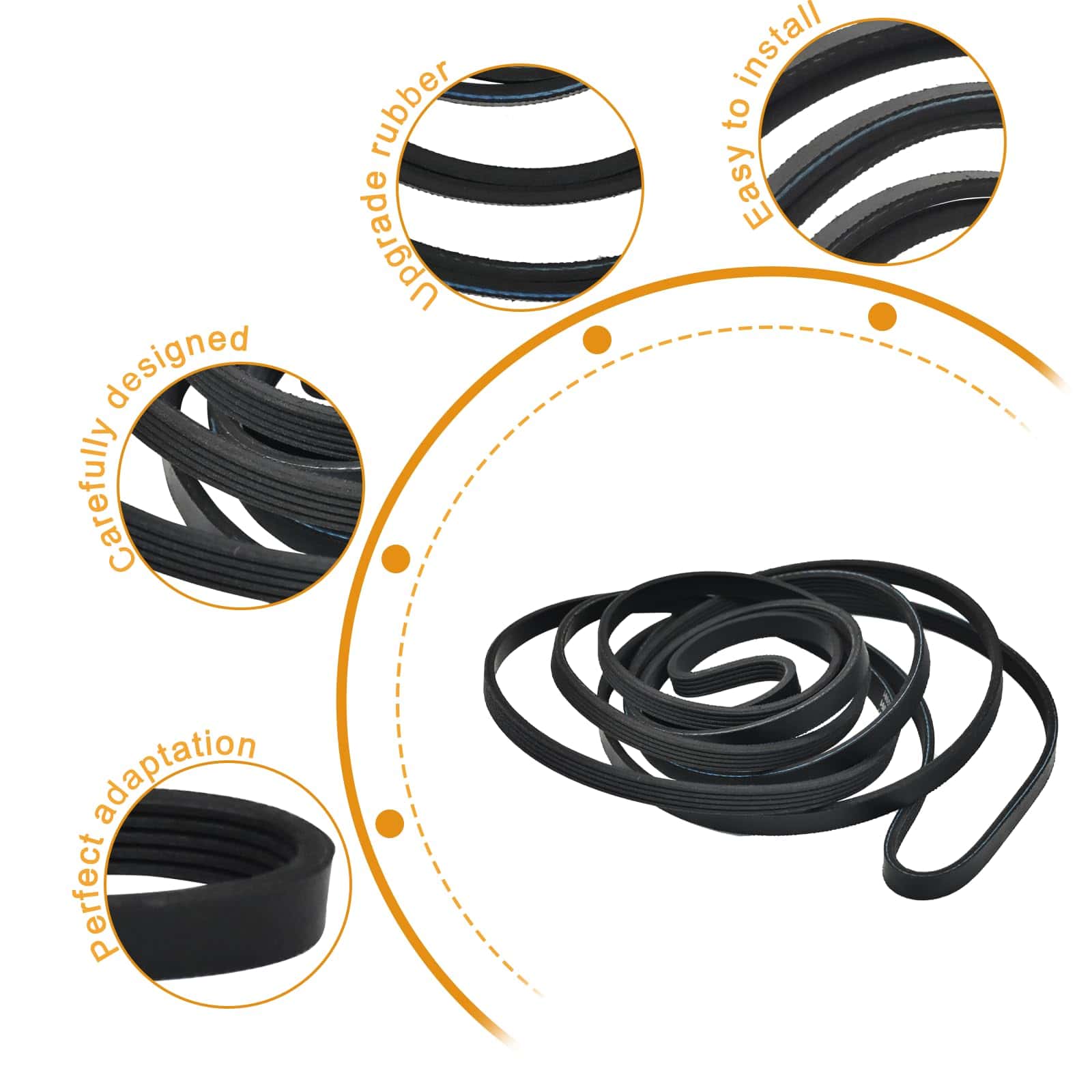 Correa de transmisión W11162091 W10610886 para secadora - Imagen 4