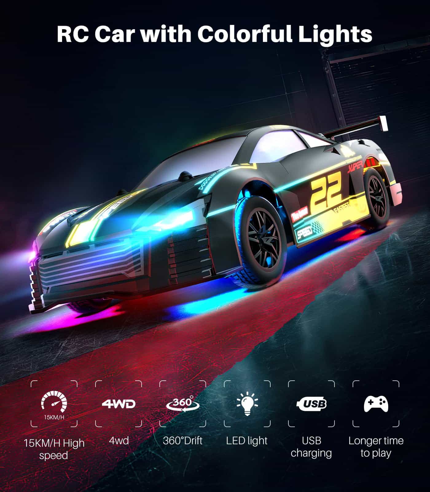 Coche de Control Remoto DODOELEPHANT 1:24 Escala, 4WD de - Imagen 3