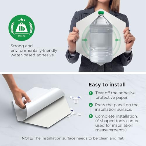 Paneles Acústicos Autoadhesivos Dexmoko [390 -Blanco y Azul - Imagen 5