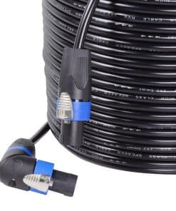Cable Speakon en Ángulo Recto de 55 Pies, Paquete de 1,