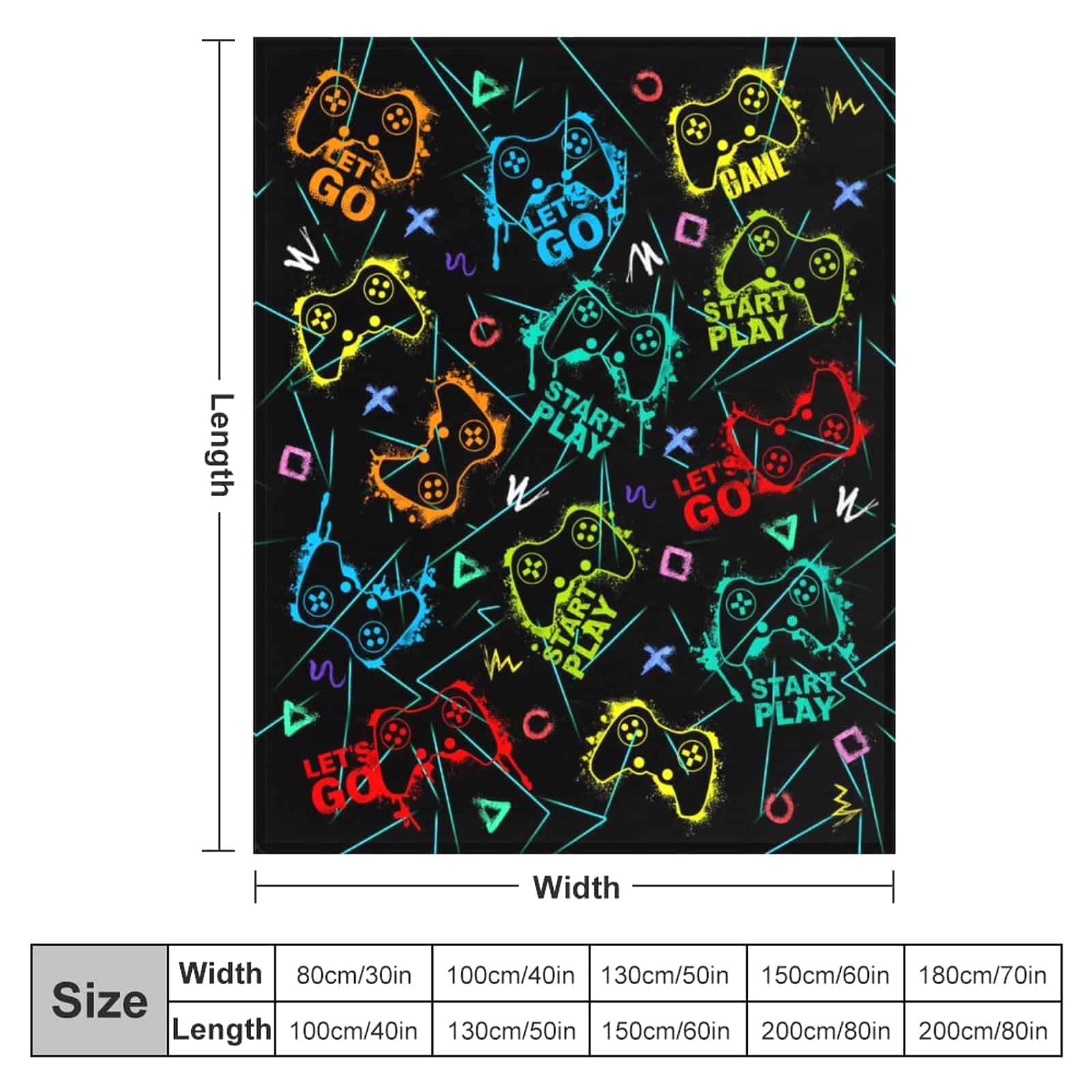 Manta de Juegos Suave de Franela para Gamers Videojuegos - Imagen 3