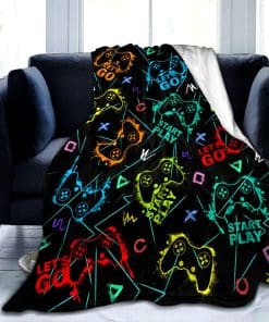 Manta de Juegos Suave de Franela para Gamers - Mantas de