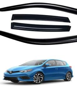 AUTOTOP 4PCS Viseras de Ventana Deflectores de -Negro