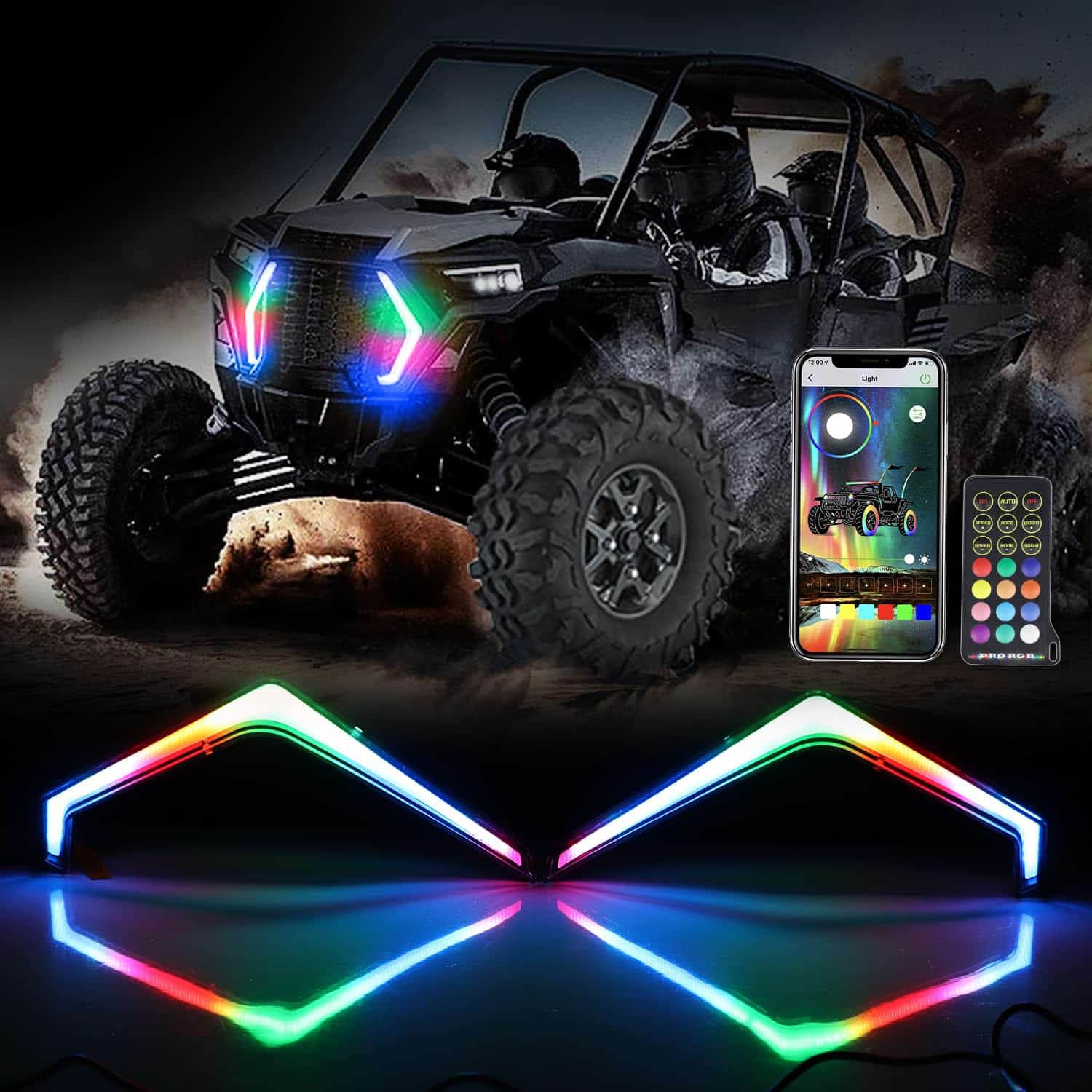 Beatto Polaris RZR XP Luz de Acento Delantero con Cambio de