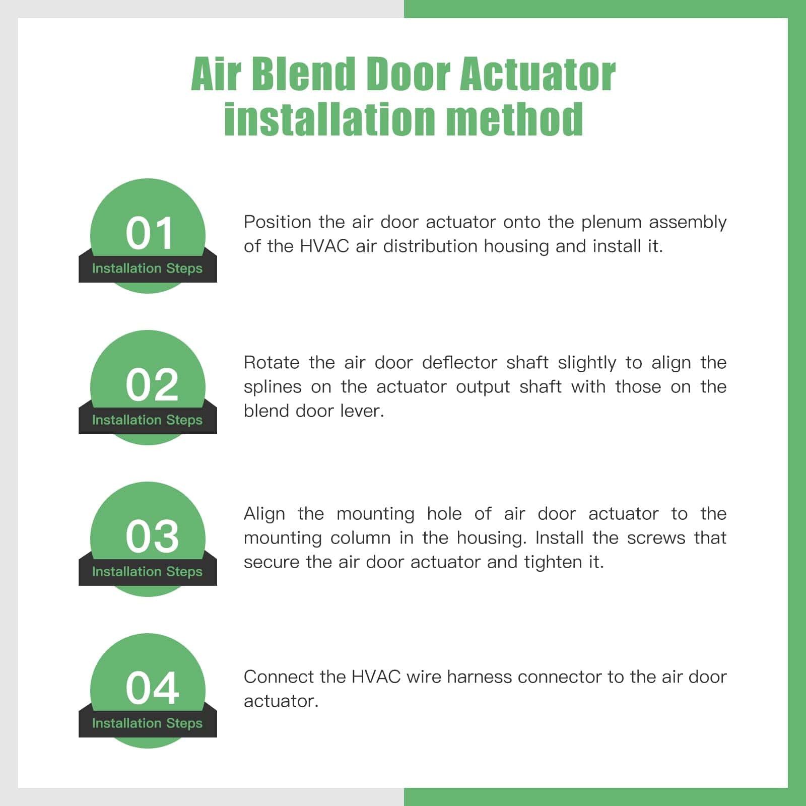 Actuador de mezcla de puerta del calentador de HVAC SCITOO - Imagen 5