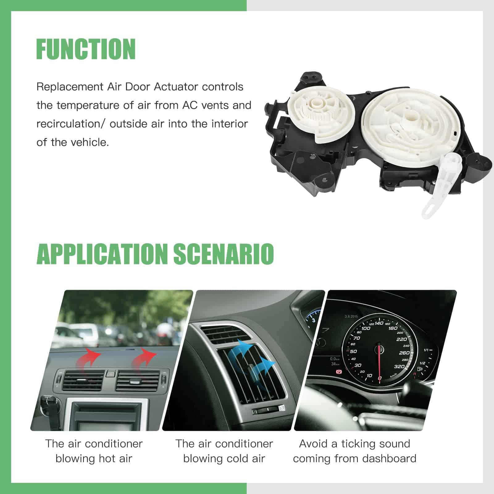 Actuador de mezcla de puerta del calentador de HVAC SCITOO - Imagen 6