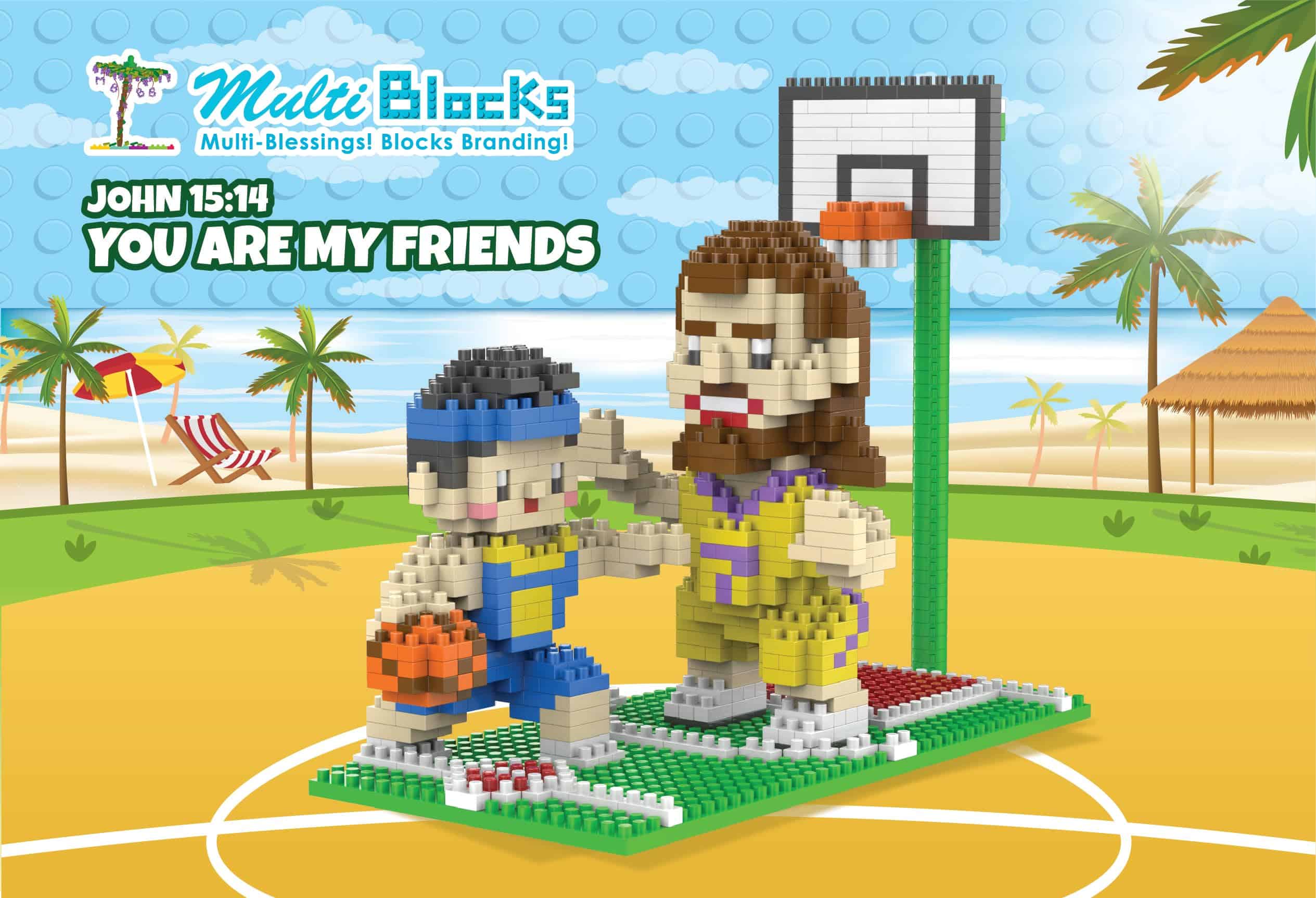 Serie Jesús-Amigo Multi-Blocks - Mini Figurina de Jesús, - Imagen 3