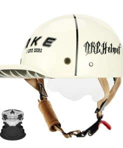 Casco de béisbol Qudas para motocicleta, -Blanco internacion