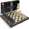 Juego de ajedrez de madera de lujo Wegiel -Negro