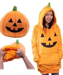 Manta con Capucha de Calabaza Ponible Sudadera Extragrande