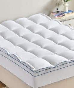 Topper de colchón Cosmoluxe Full (75"x54"), 2 -Azul marino