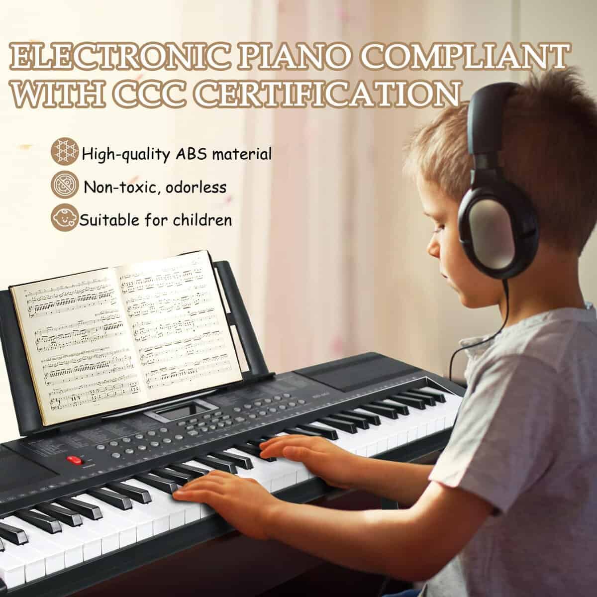 Piano Teclado 61 Teclas Piano Eléctrico para - Imagen 3