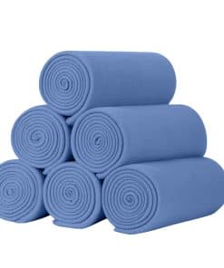 SeaBeauty Fleece Throw Blanket- Set de 6 Mantas Suaves y