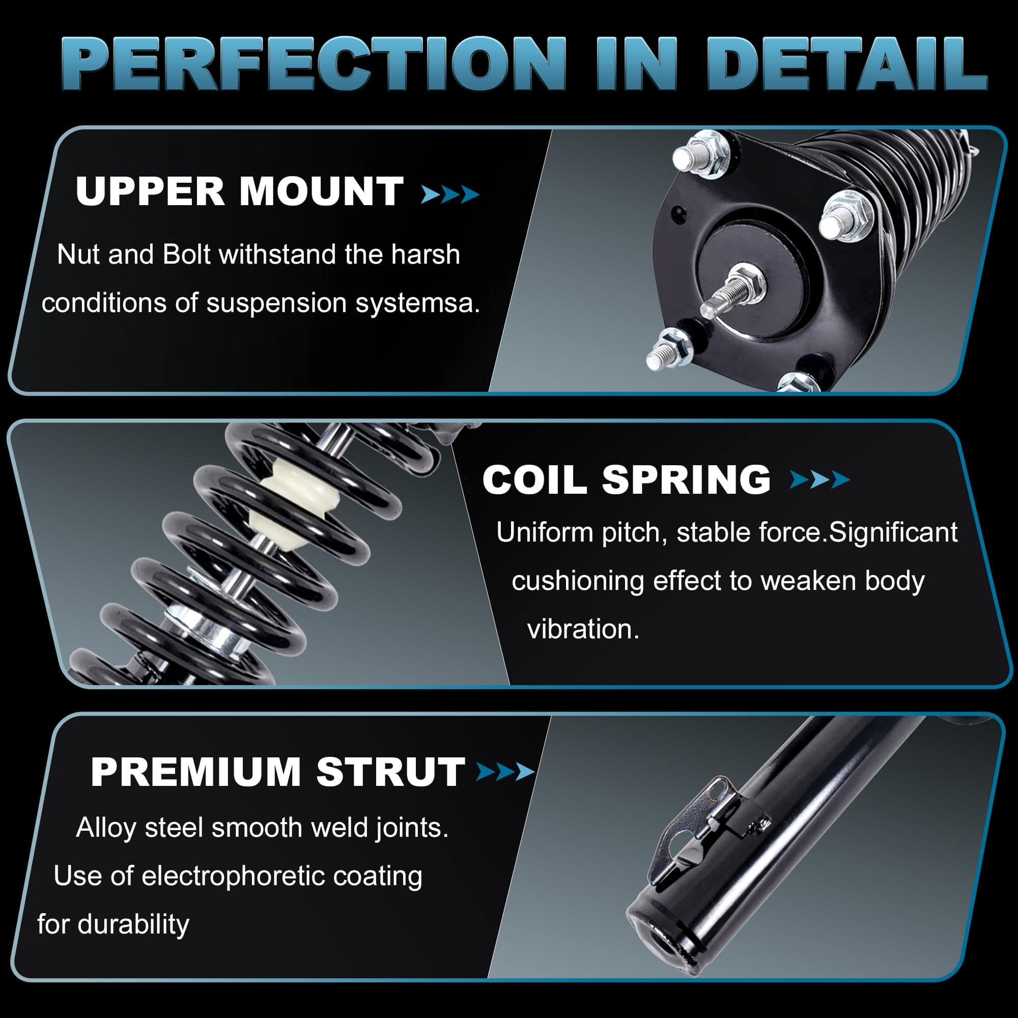 Amortiguadores Traseros Struts EVERESTWAY Compatibles con - Imagen 4