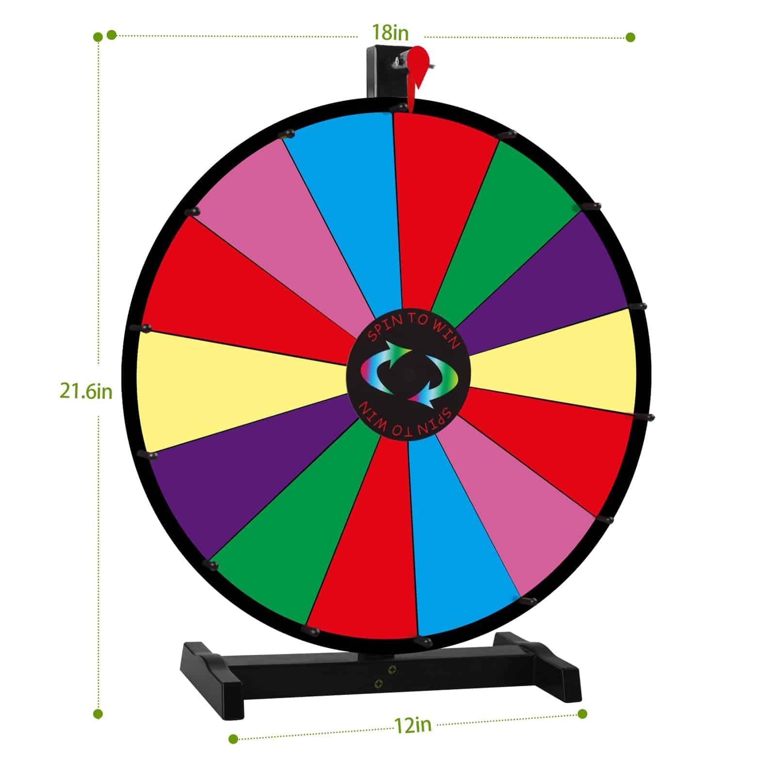 Rueda Giratoria WJTQTBT de 18 pulgadas para Premios, 14 - Imagen 8