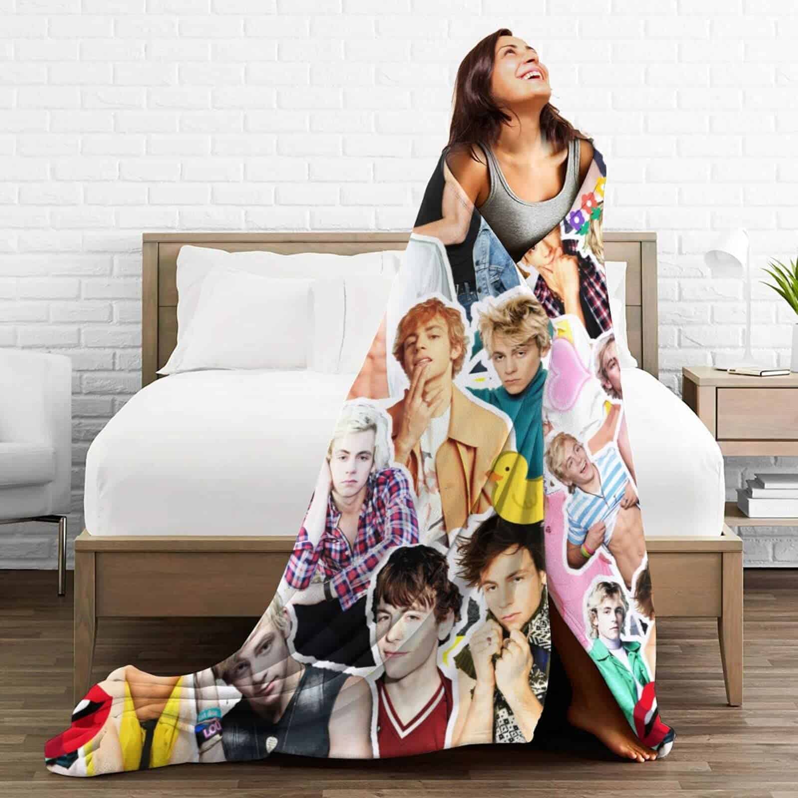 Manta Ross Lynch Suave y Cómoda para Regalo de Sofá - Imagen 7