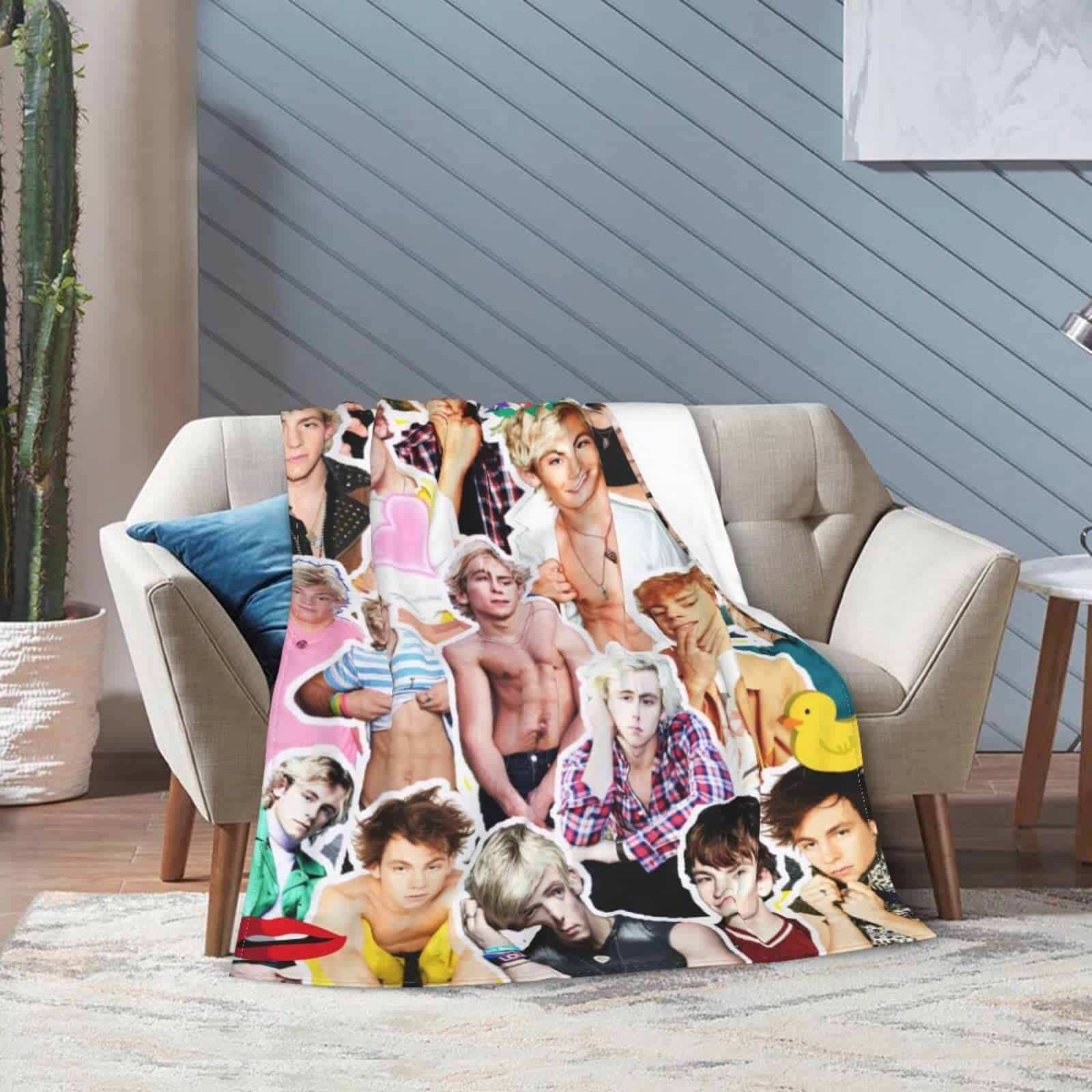 Manta Ross Lynch Suave y Cómoda para Regalo de Sofá - Imagen 6