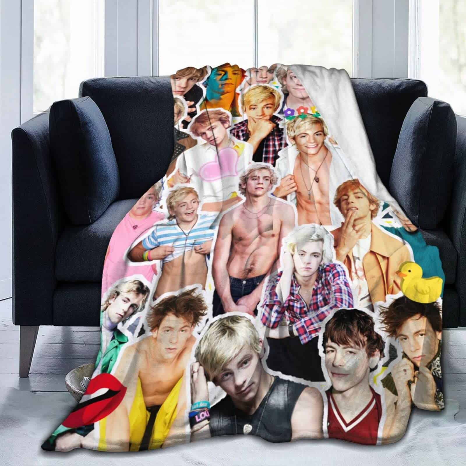 Manta Ross Lynch Suave y Cómoda para Regalo de Sofá