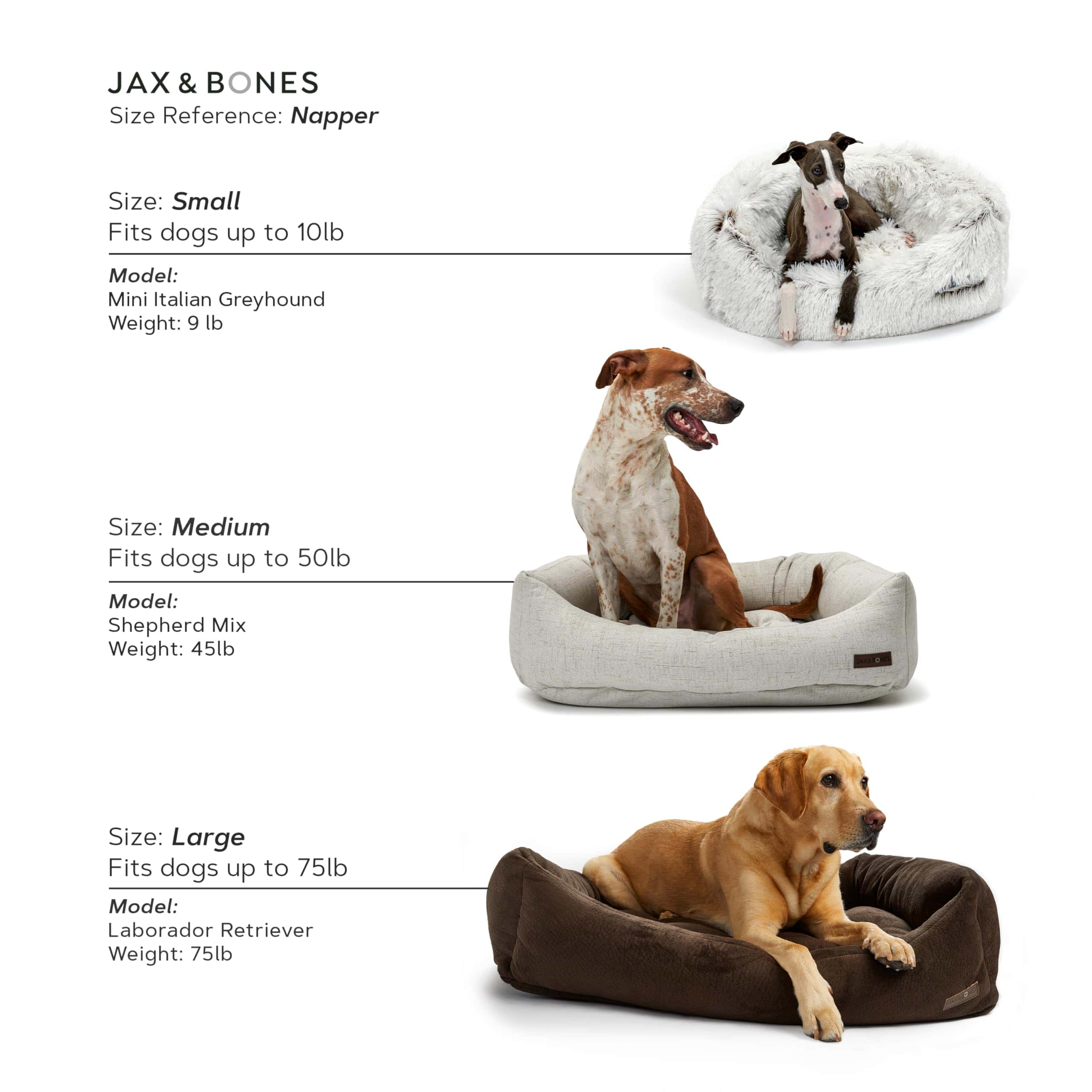Cama para Perros Jax & Bones Napper - Luna Gris - Lavable a - Imagen 5