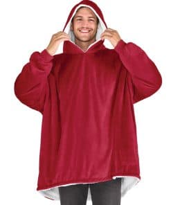 Bare Home Sherpa Fleece Wearable Blanket - Manta con