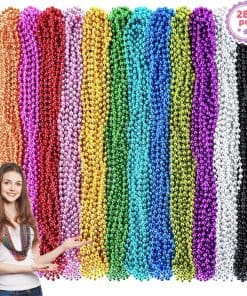 288PCS Collares de Mardi Gras, 12 Colores Collares de Mardi
