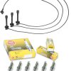 Conjunto de 6 bujías y cables Yoshi Motors, repuesto para