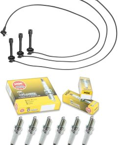 Conjunto de 6 bujías y cables Yoshi Motors, repuesto para