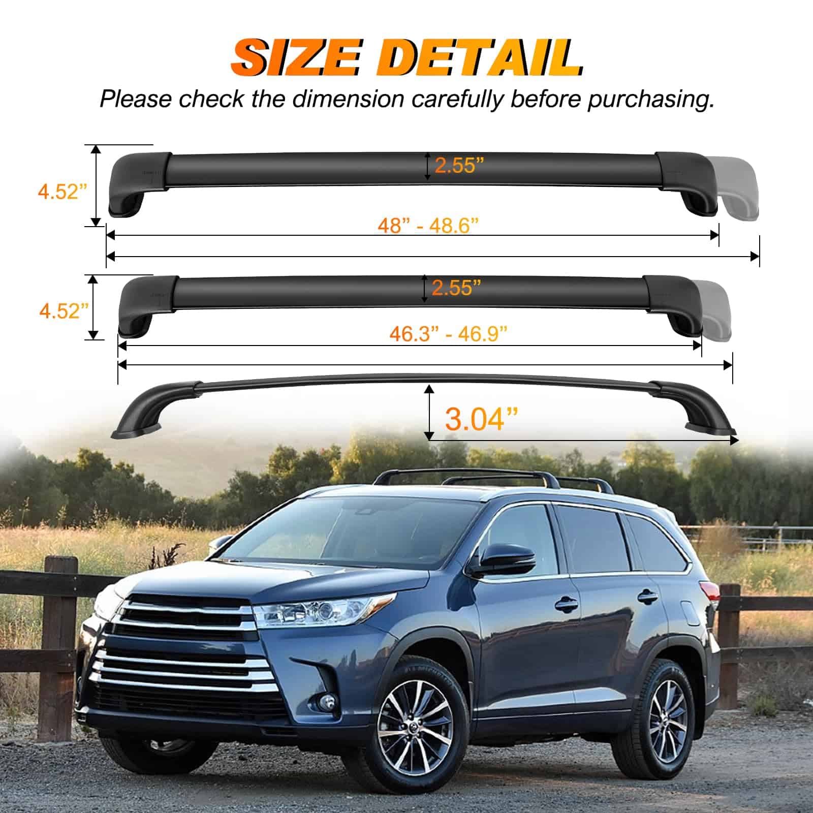 Barras Transversales de Techo Nilight Compatible con Toyota - Imagen 4