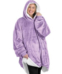 Manta de coralina con capucha Bare Home - Manta wearable