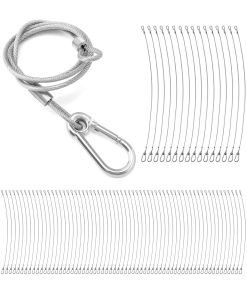 QWORK 80-Pack Cable de Seguridad para Iluminación de