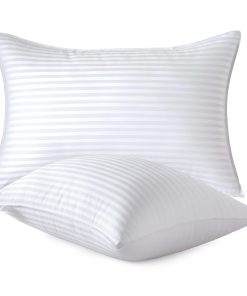 Almohadas de Cama Rayadas Premium Oubonun Tamaño King Set