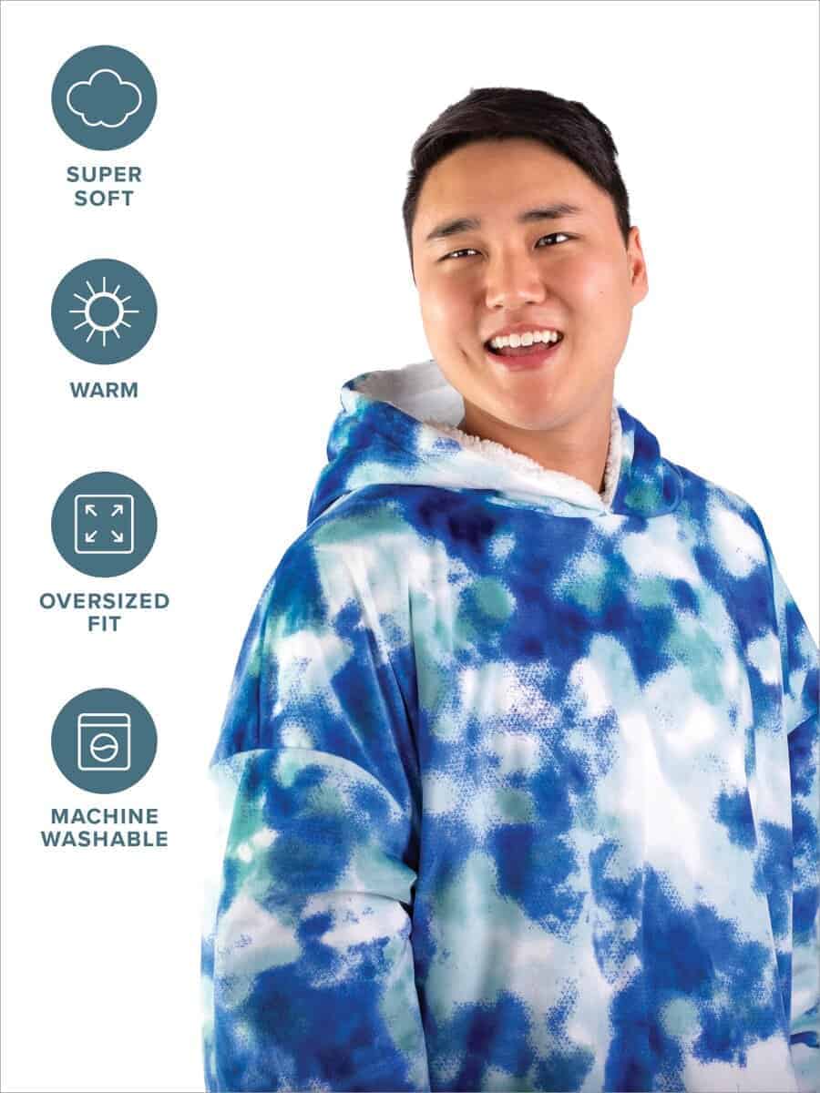 Manta Sherpa Con Capucha de Bare Home - Manta Ponible Extra - Imagen 5