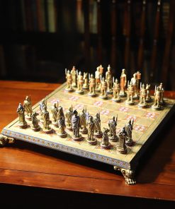 Set de ajedrez de guerrero de legión romana antiguo de