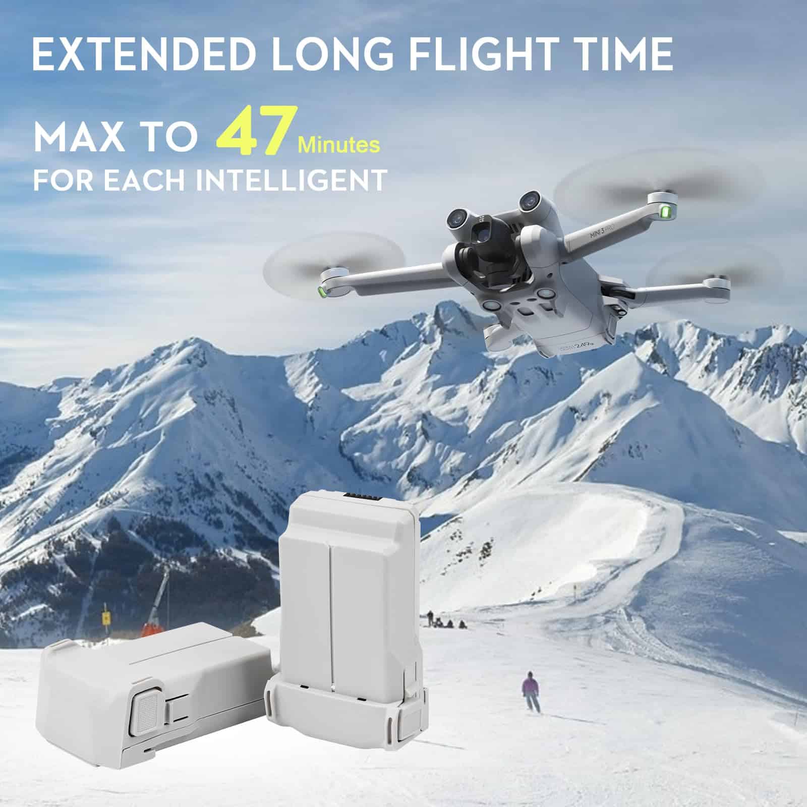 Paquete de 2 Baterías Mini 3 Pro Mini 4 Pro para Drone DJI - Imagen 3