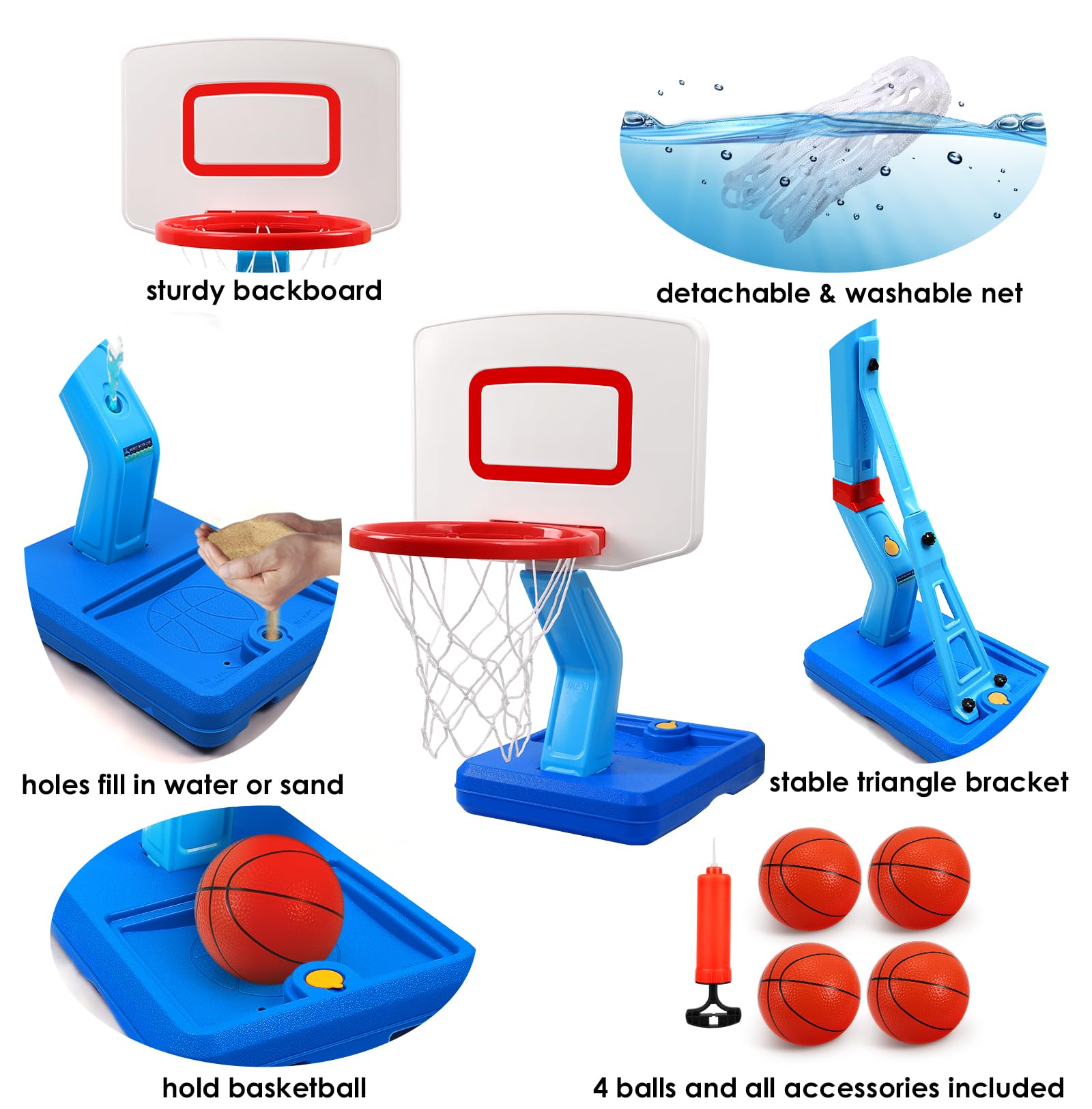 Aro de Baloncesto para Niños Pequeños de 1 a 3 años, Aro de - Imagen 4