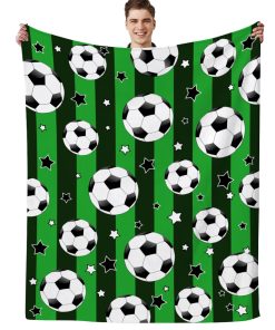 Manta de fútbol regalos para niños Ultra suave manta de