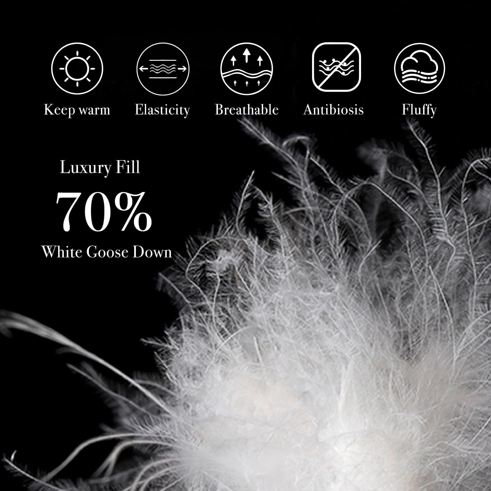 Edredón de Lujo SOTHLIFE Luxury Queen Goose Down Winter - - Imagen 6